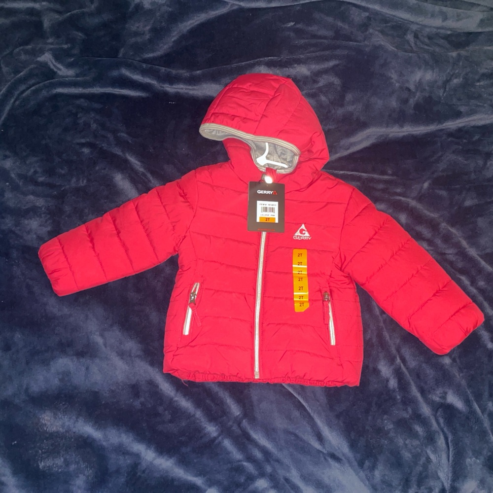 Costco Bright Pink Jersey lined Jacket